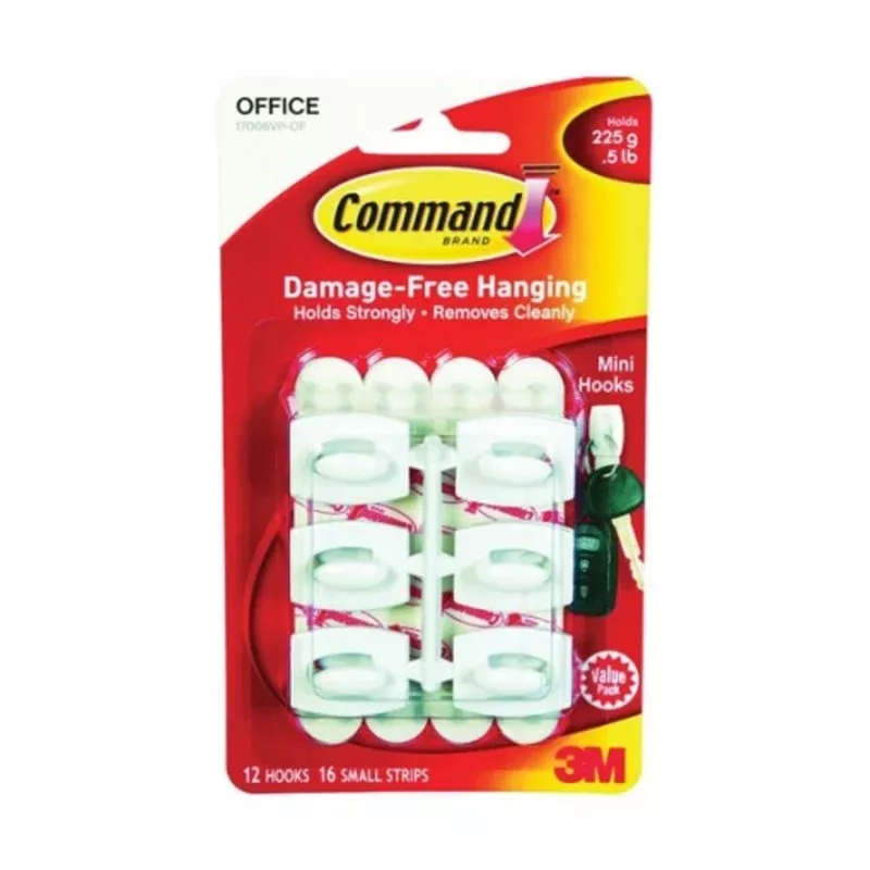 Command 17006-VP Adhesive Hook, 0.5 lb Weight Capacity, Plastic – Farm Supplies, Livestock Feed, Pest Control Solutions and Essential Ranch Equipment Online
