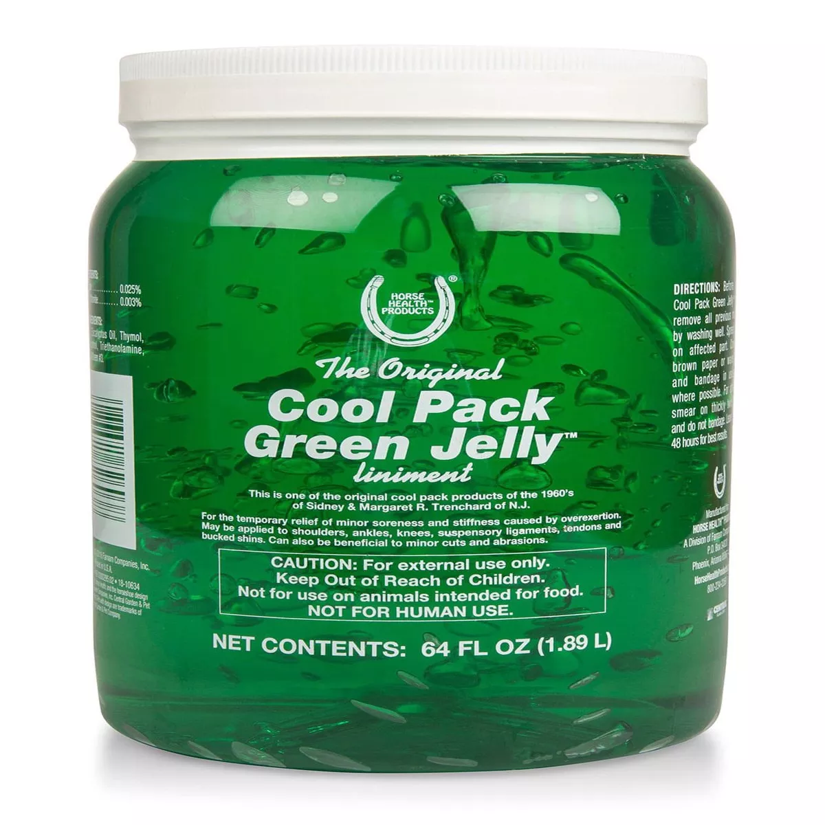 Cool Pack Green Jelly Horse Liniment, 1/2 gallon