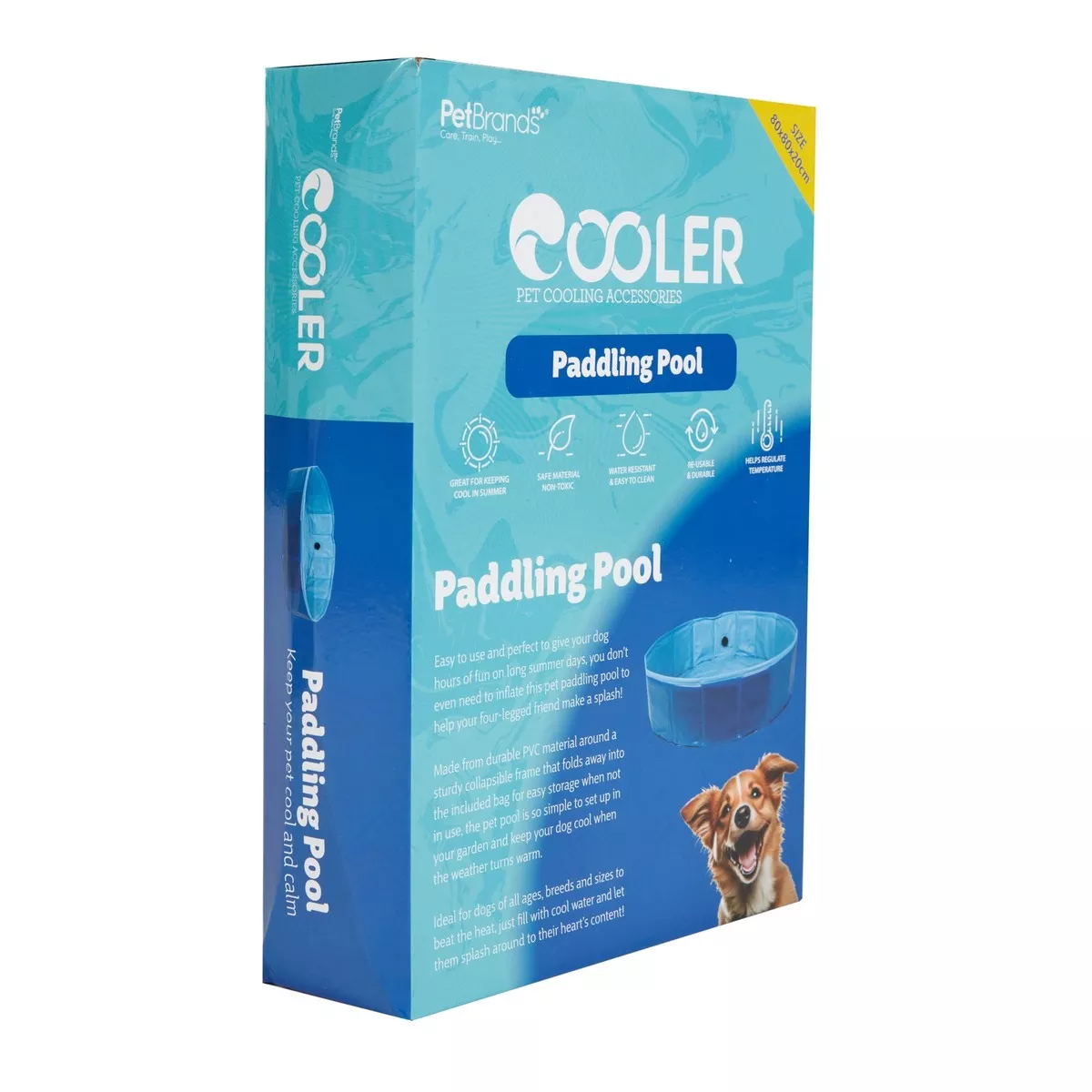 Cooler Dog Paddling Pool 80 x 80 x 20cm