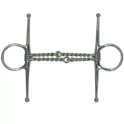 Coronet Double Twisted Wire Full Cheek Snaffle Bit