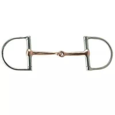 Coronet Large Dee Snaffle with Copper Mouth Bit 5.5