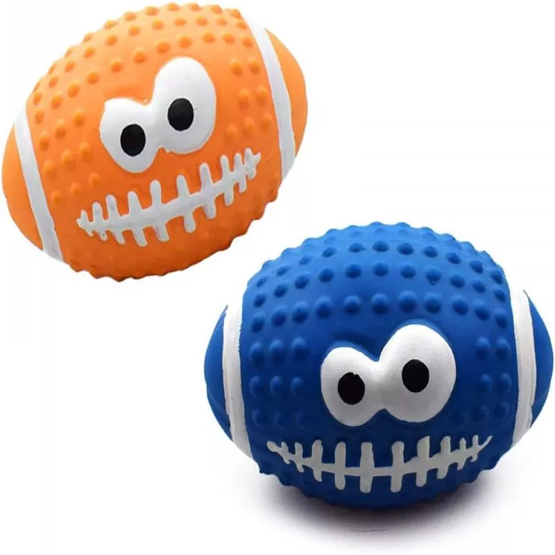Crinkle Doodle Futball Dog Toy – 1pc