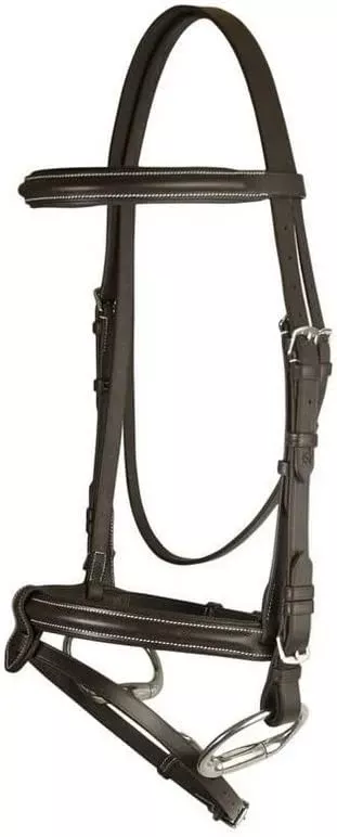 Da Vinci Plain Raised Padded Event/Dressage Combo Bridle
