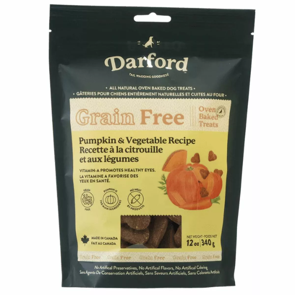 Darford Grain Free Pumpkin Recipe Oven Baked Dog Treats