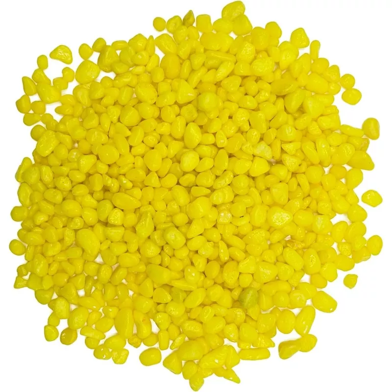 Decorative Rocks Stones For Aquarium (Yellow)