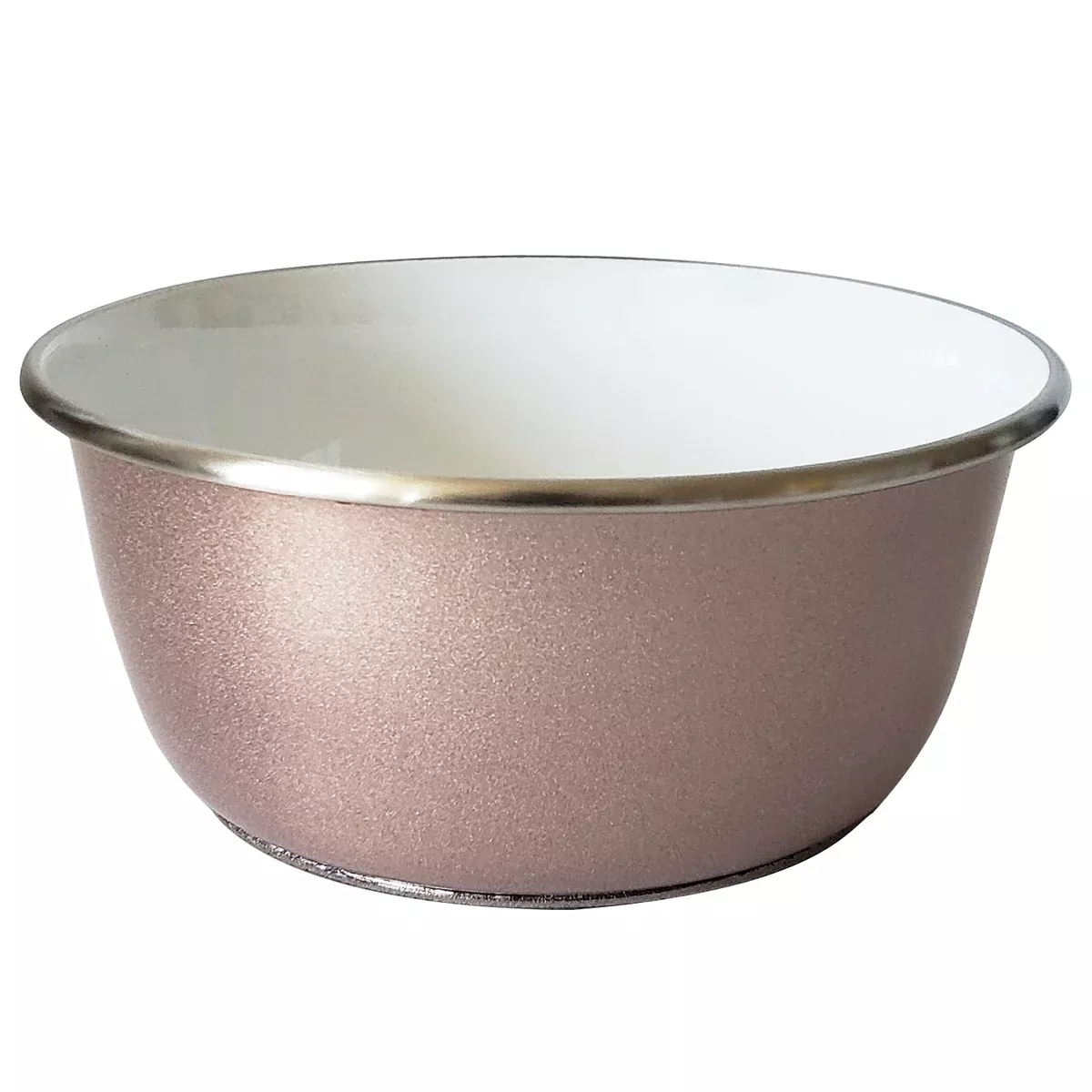 Deep Dog Bowl with Paw Print Design – Stainless Steel Bowl, Ideal for Small, Medium to Large Dogs – Rose Gold