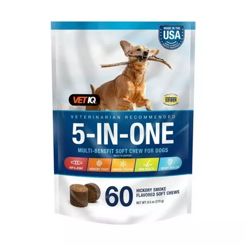 Delightibles, 5-In-1 Multi Benefit Soft Chews For Dogs, 60 Count