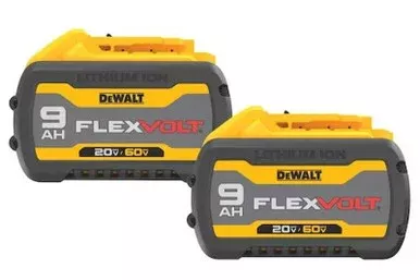 DeWalt FLEXVOLT 20V/60V MAX* 9Ah Battery (2 PK)