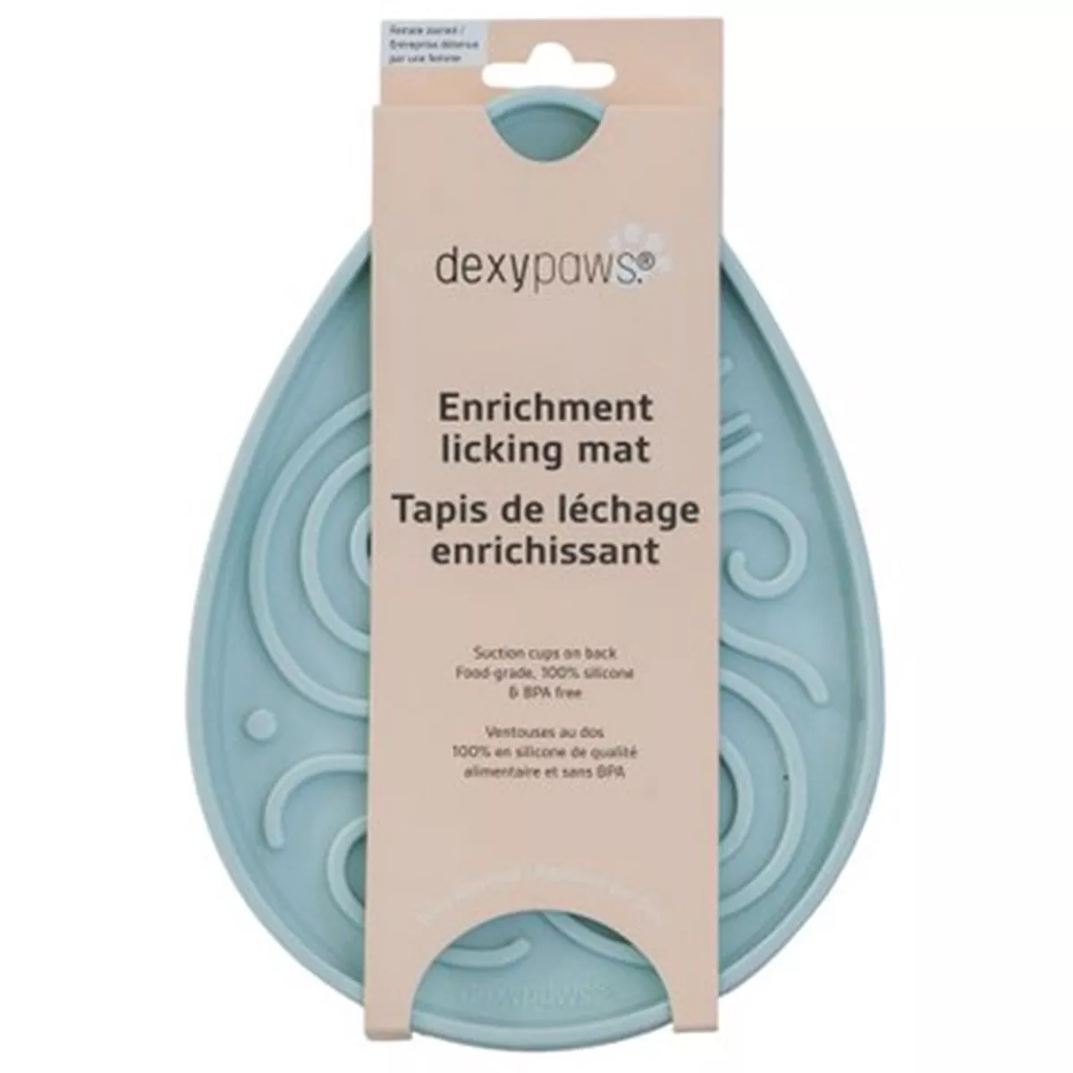 Dexypaws Dewdrop Shape Pet Enrichment Lick Mat