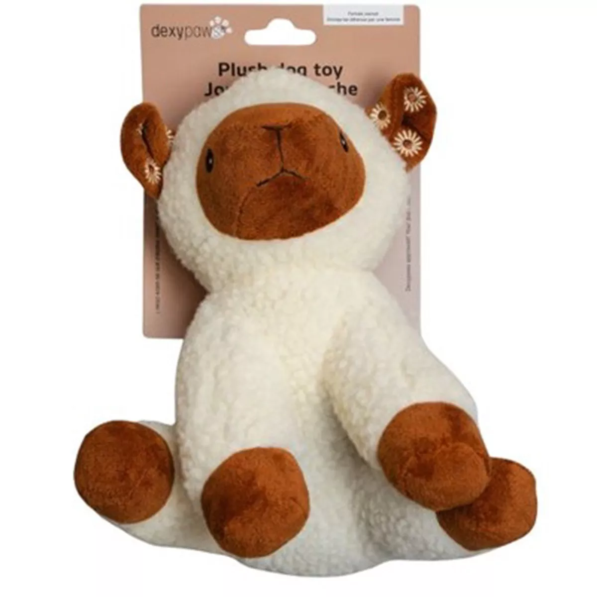 Dexypaws Sheep Plush Dog Toy