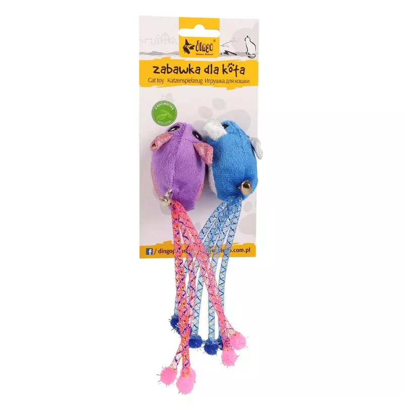 Dingo Cat Toy Mice Tota & Upek 2 Psc