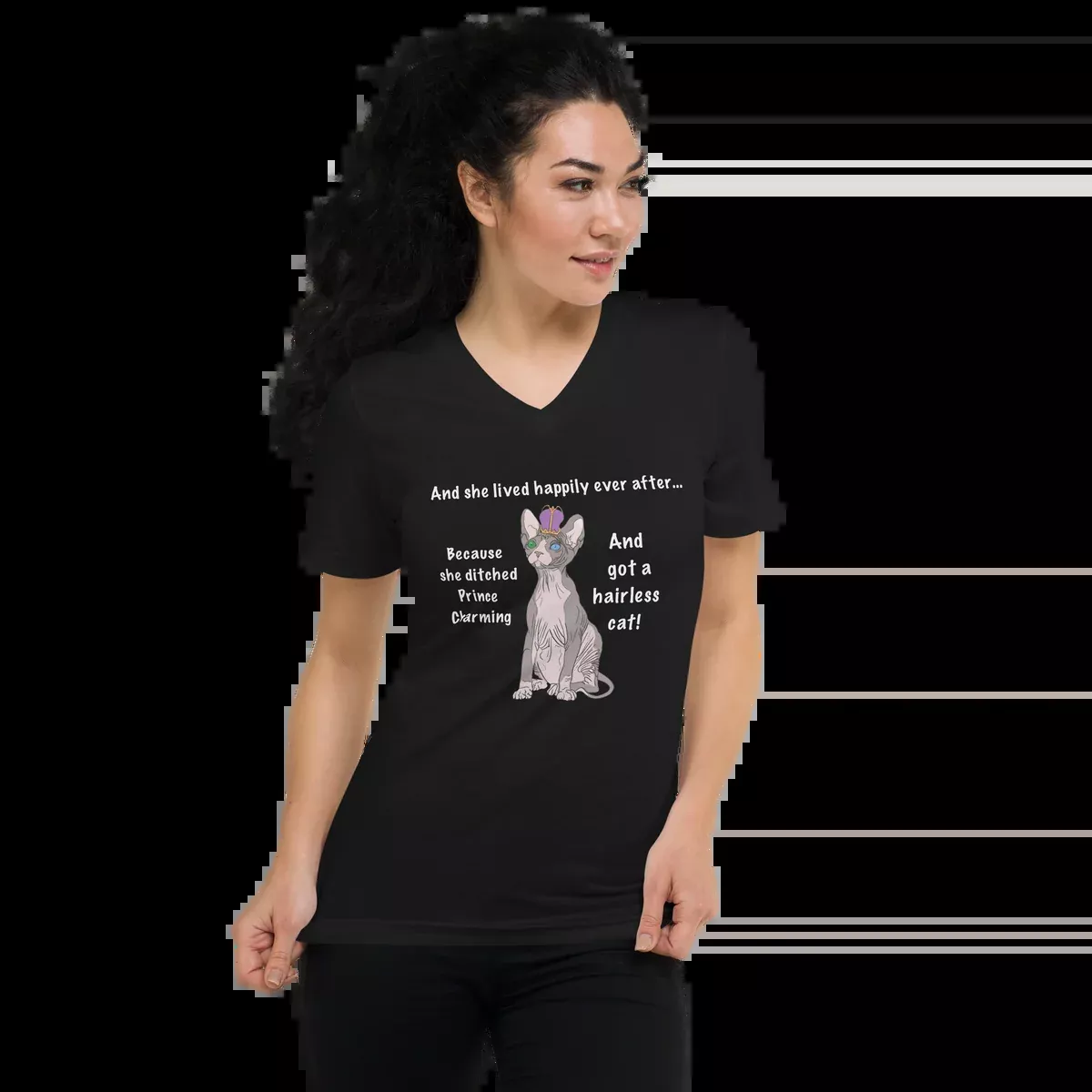 "DITCHED PRINCE CHARMING & GOT A SPHYNX CAT" ECO TEE