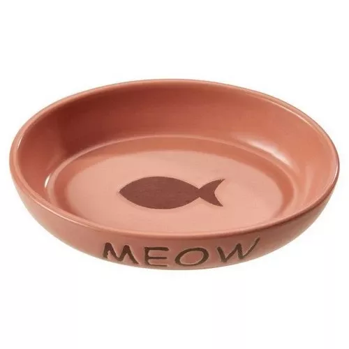 Doc and Phoebes, Portofino Oval Cat Dish Blush Pink, 1 Count / 6 Inches