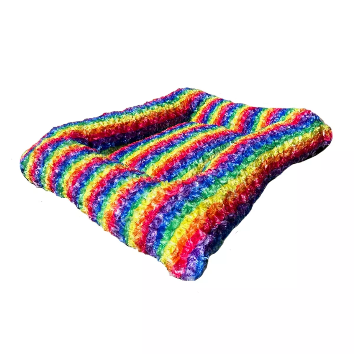 Dog Bed Rectangle Bolster Furvana Rainbow Cloud