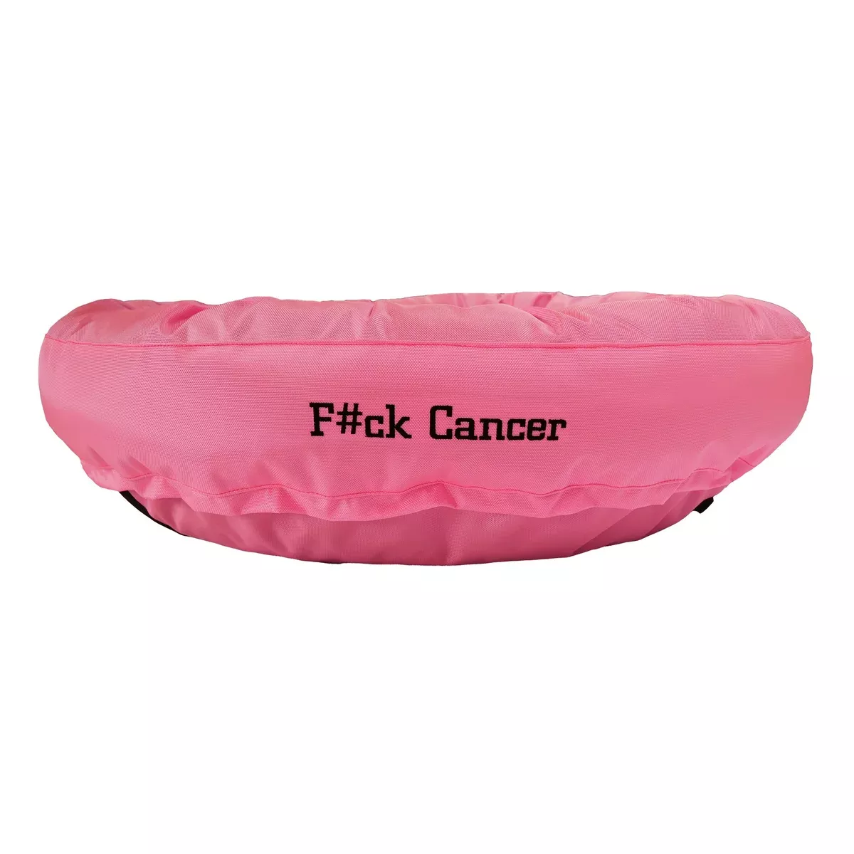 Dog Bed Round Bolster Armor™ 'F#ck Cancer'