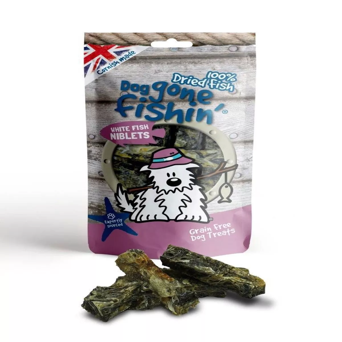 Dog Gone Fishin' White Fish Niblets 75g