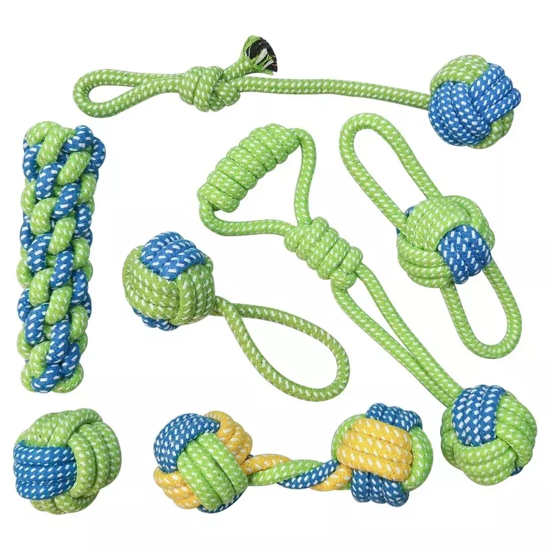Dog Rope Toys for Medium Dogs – 7 Pack Durable Rope Chewy Toys for Dog Teething Cleaning Dog Training Prevents Boredom and Relieves Stress – Creating a Sanctuary for Your Pets and Visiting Wildlife