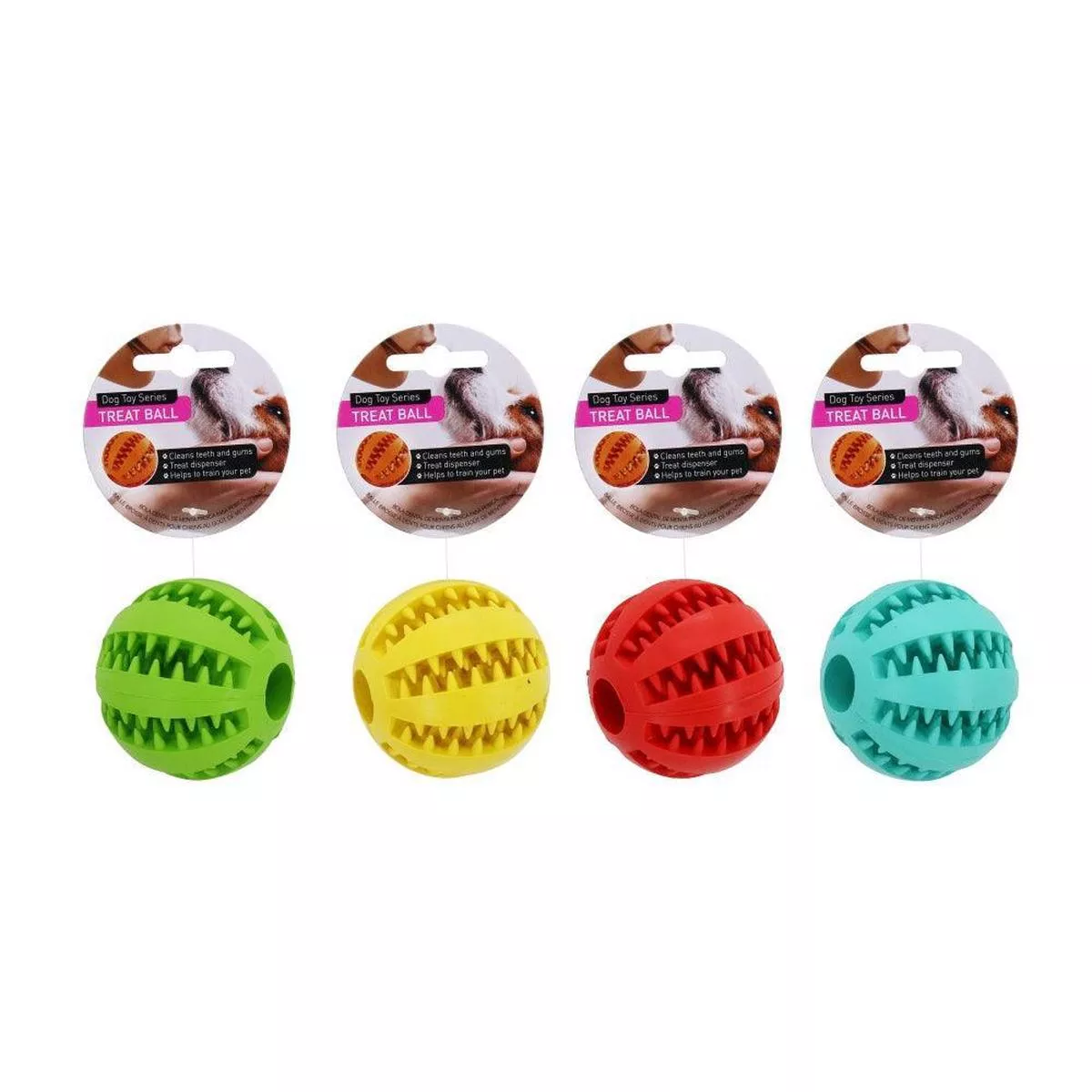 Dog Treat Ball | 4 Assorted