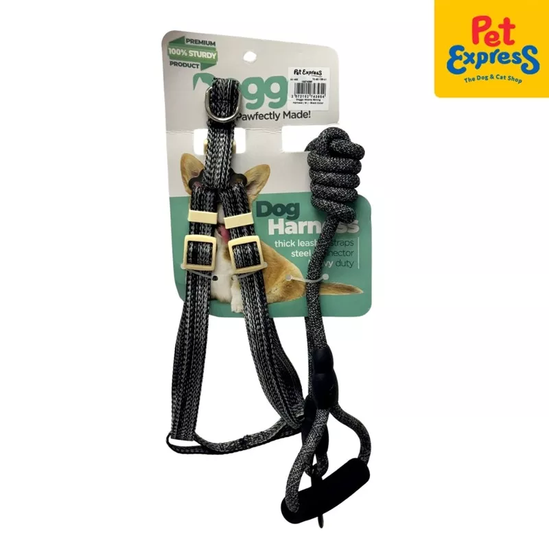 Doggo Atlanta Strong Dog Harness Medium Black