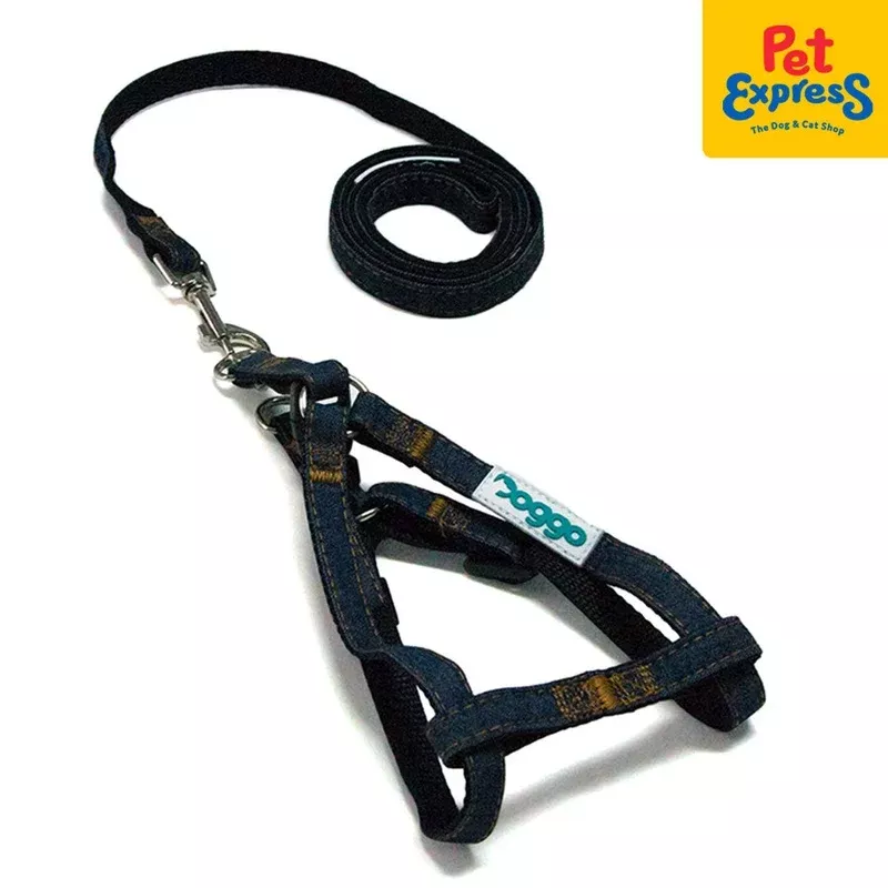 Doggo Denim Strong Harness Large Black