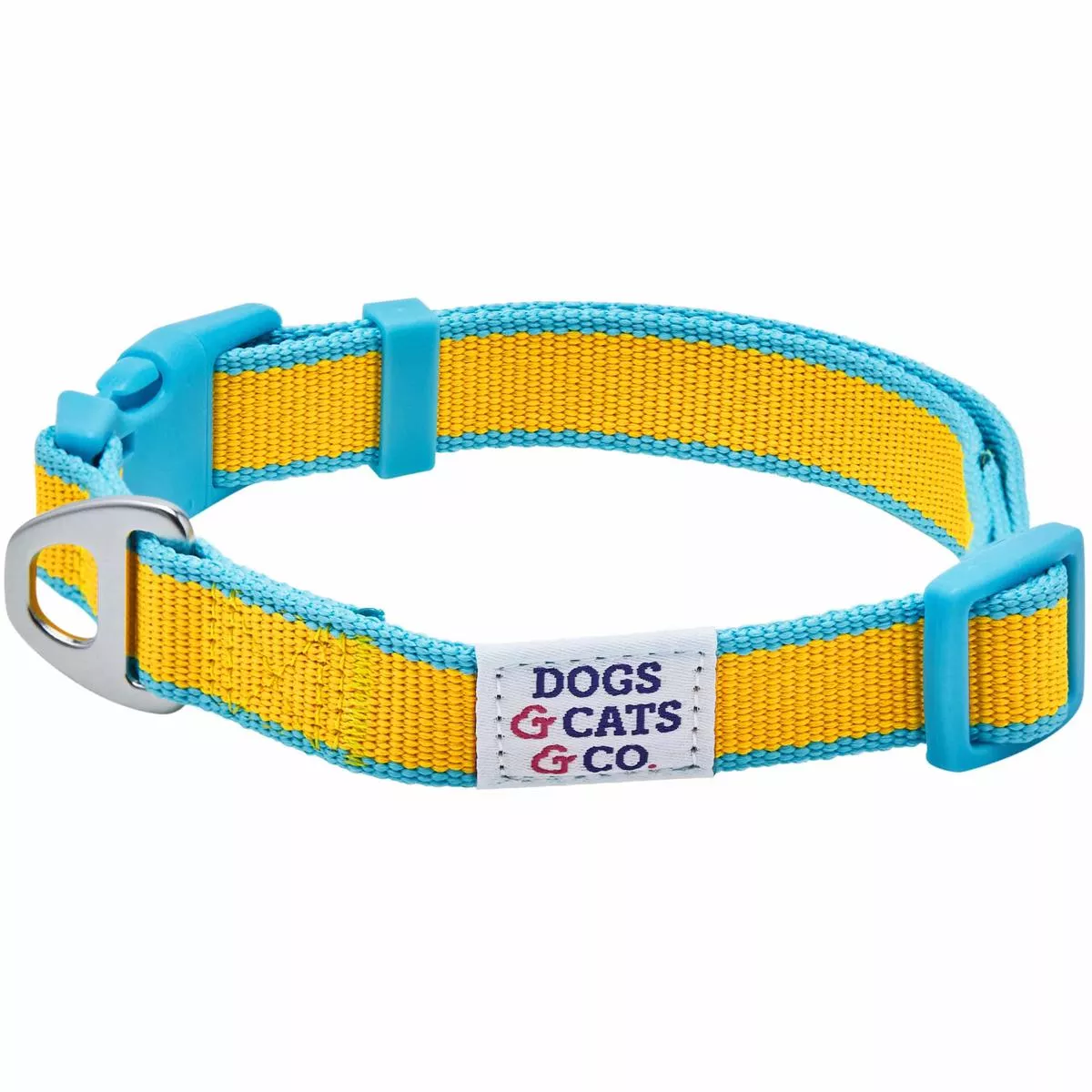 Dogs and Cats Co Contrast Striped Dog Collar for Pets