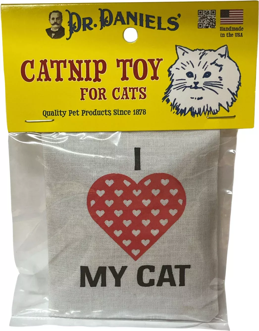 Dr. Daniels I Love My Cat Toy 100% Catnip Filled