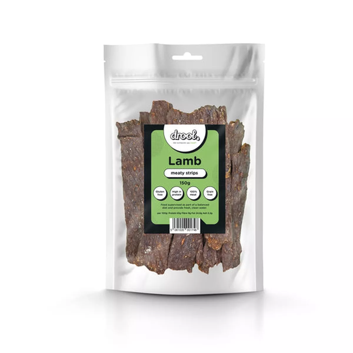 Drool Meaty Strips - Lamb 150g