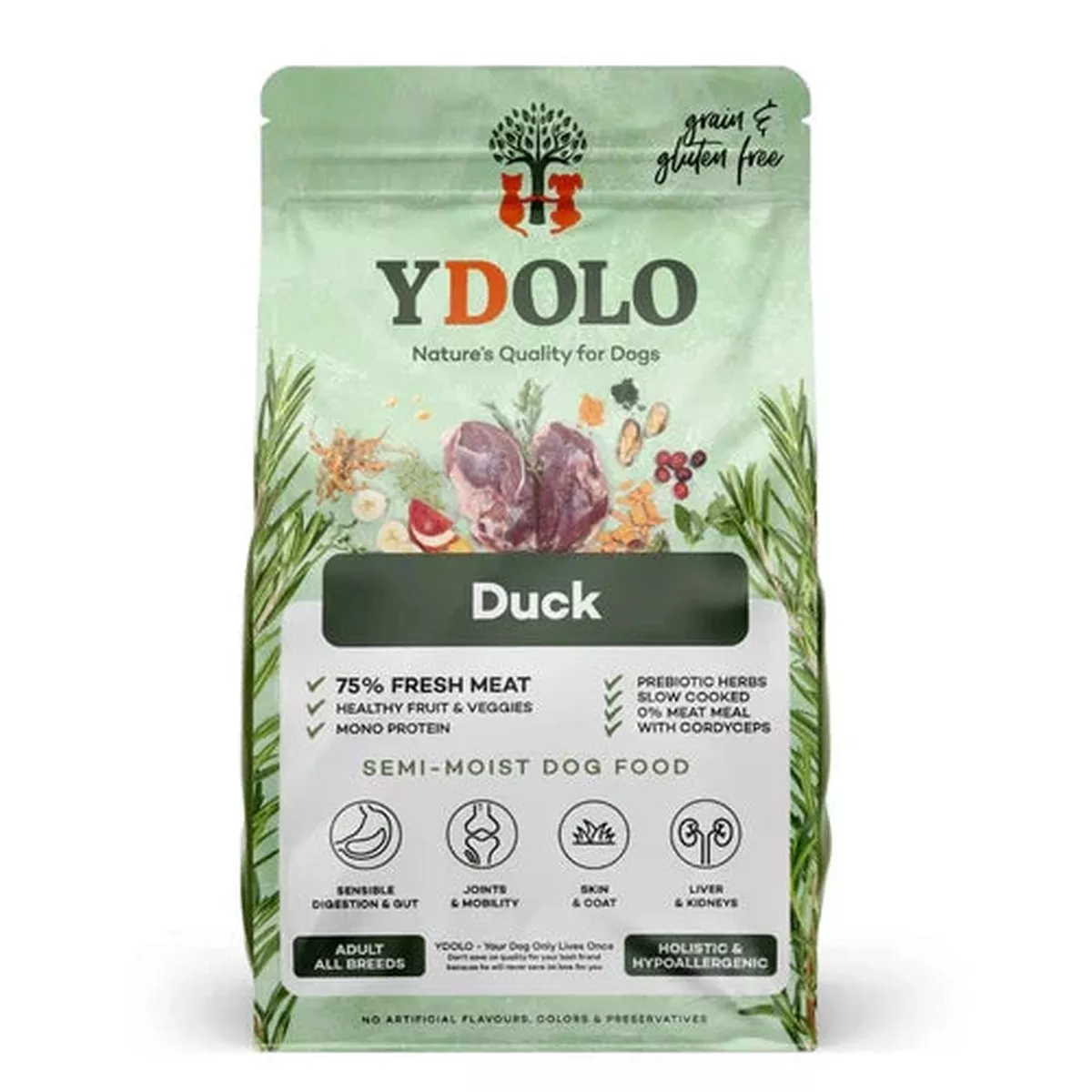 Duck Complete Dog Food Healthy and Pure (2.5kg)