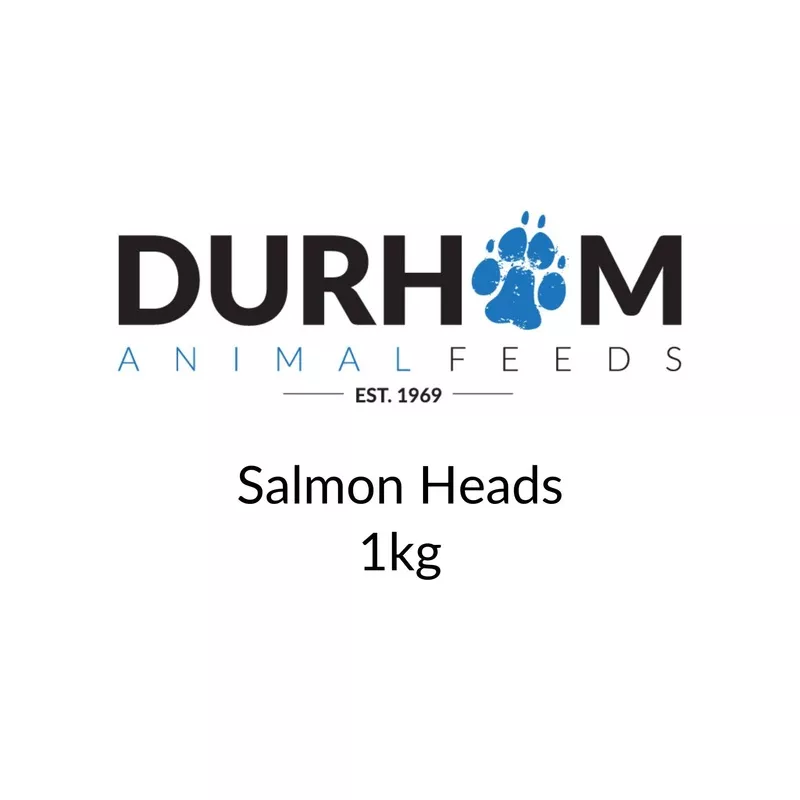 Durham Animal Feeds Frozen Salmon Heads (1kg)