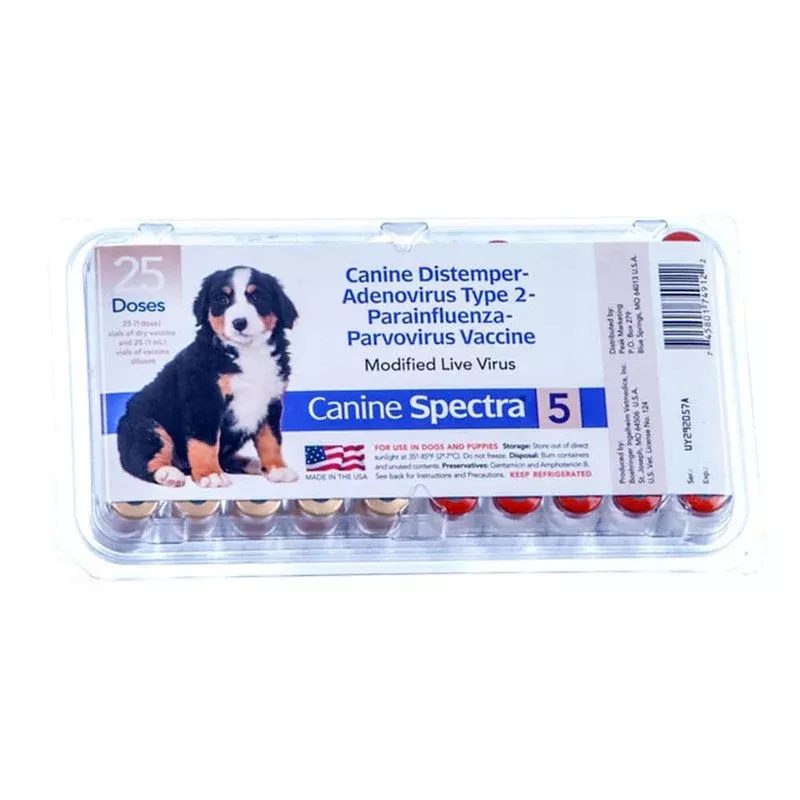 Durvet Canine Spectra 5 Vaccine 25x1 Dose