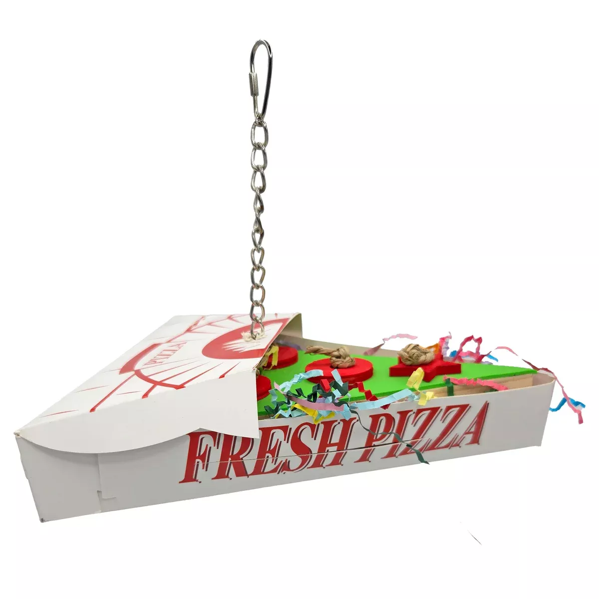 A&E Bird Cage Pizza Takeout Bird Toy