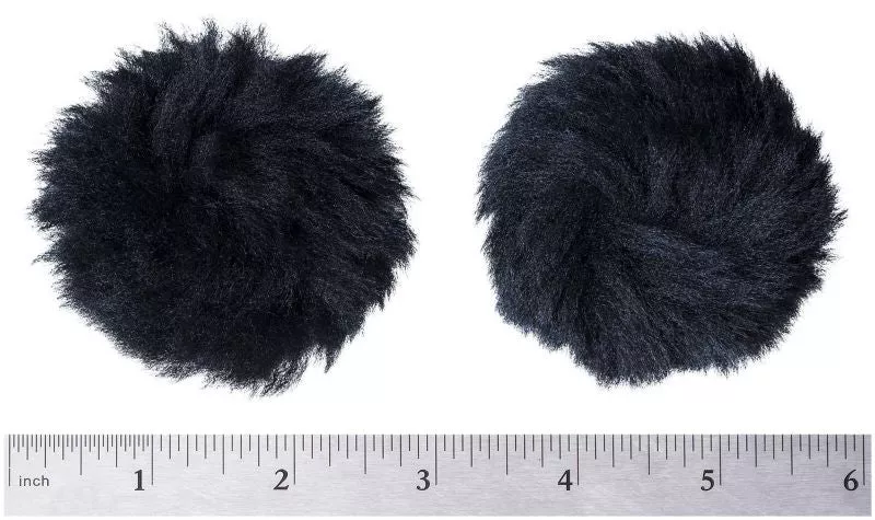 Ear Plugs Sheepskin Pair Black