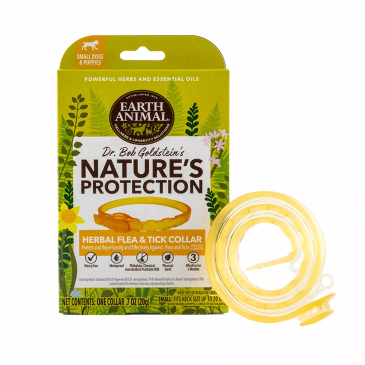 Earth Animal Nature's Protection Flea And Tick Herbal Collar For Dogs