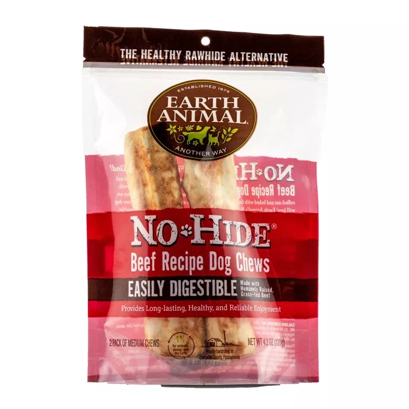 Earth Animal Wellness & Longevity Solutions No-Hide 7 Beef Dog Chews – Transform Your Backyard into a Wildlife Oasis for All Creatures