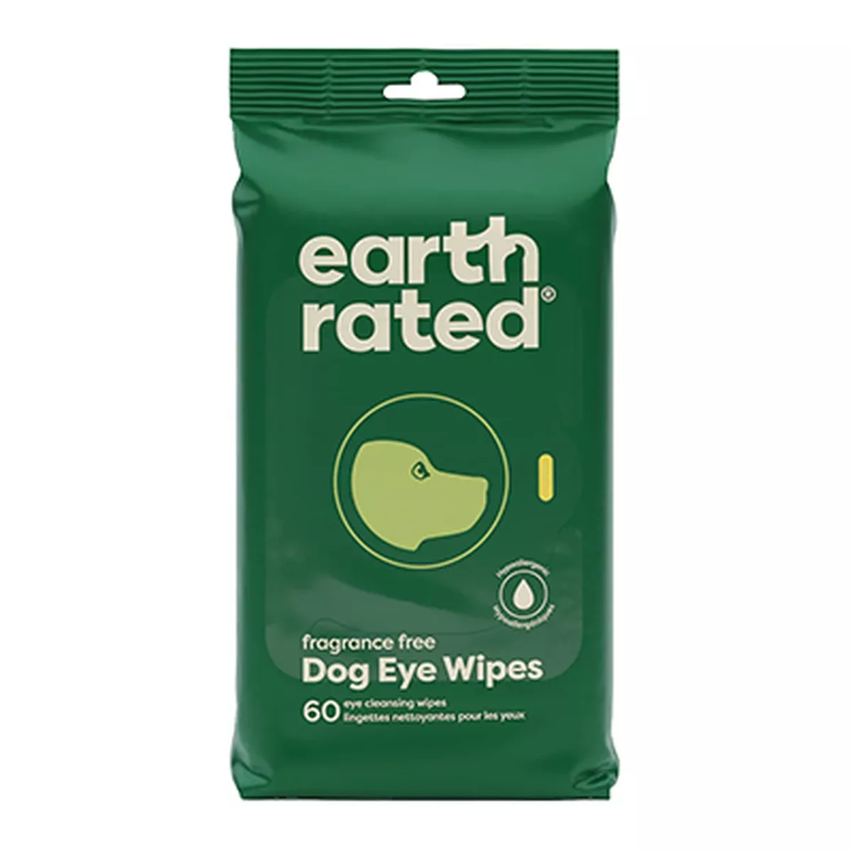 Earth Rated Unscented Dog Eye Wipes