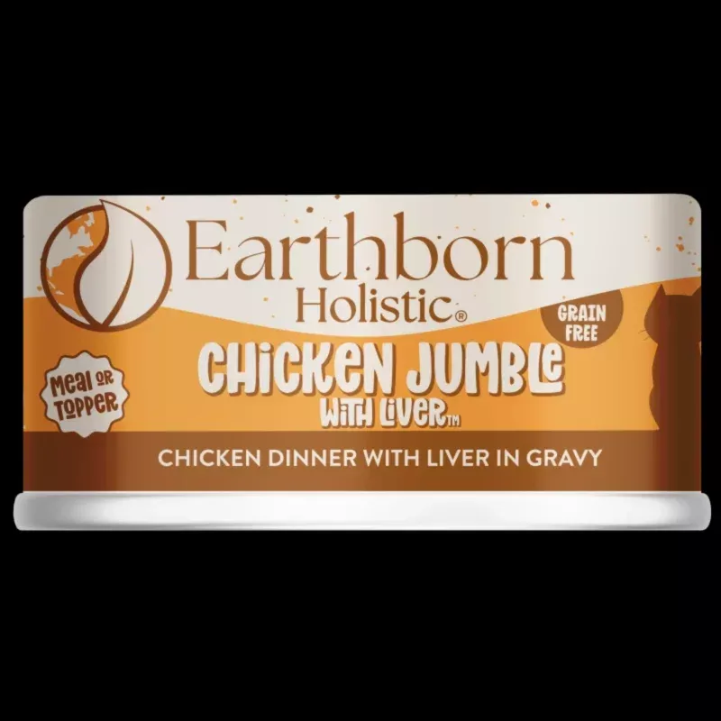 Earthborn Holistic Chicken Jumble with Liver Grain-Free Natural Canned Cat & Kitten Food