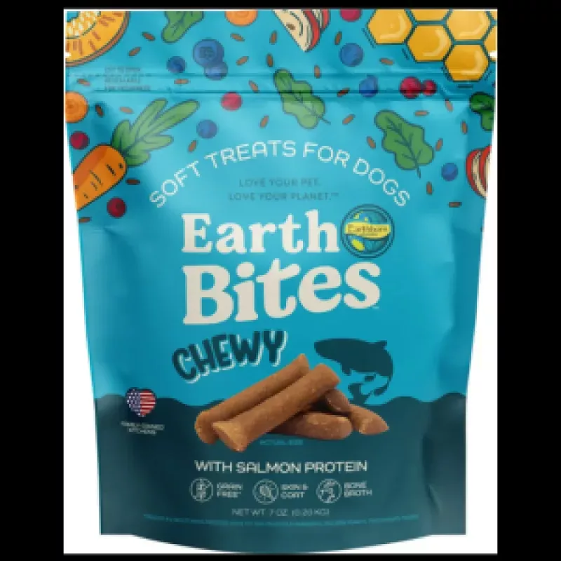 Earthborn Holistic Grain Free EarthBites Salmon Soft & Chewy Treats For Dogs 7oz