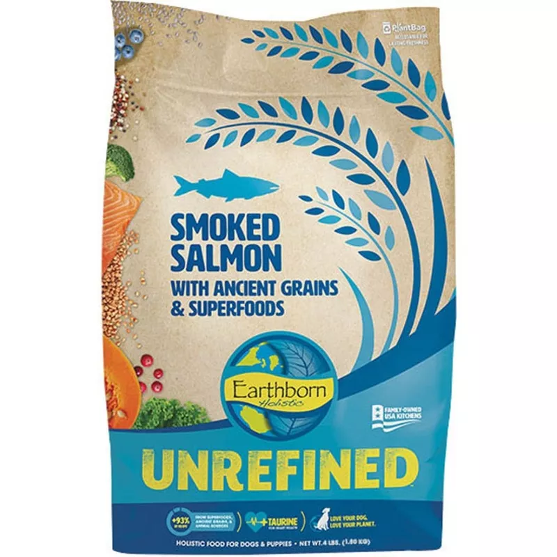 Earthborn Holistic Unrefined Salmon with Ancient Grains Dry Dog Food4 lb