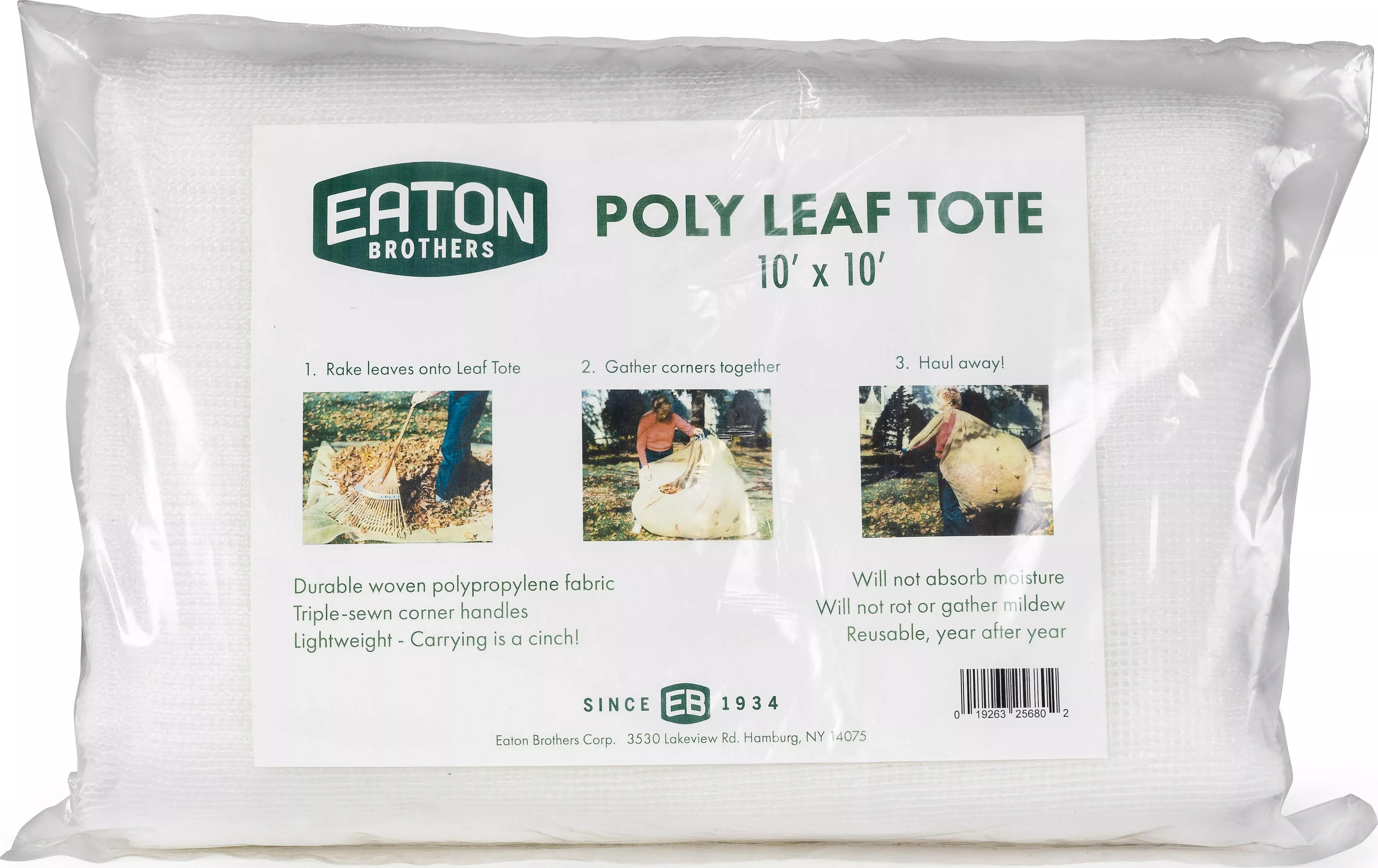 Eaton Burlap Leaf Tote
