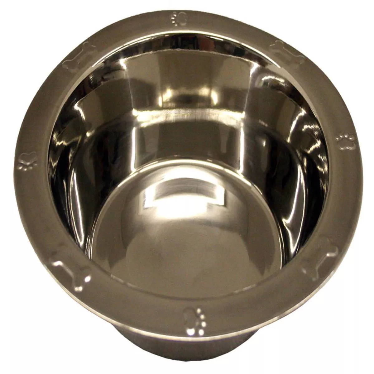 Embossed Regular Stainless Steel Bowl, 1 qt