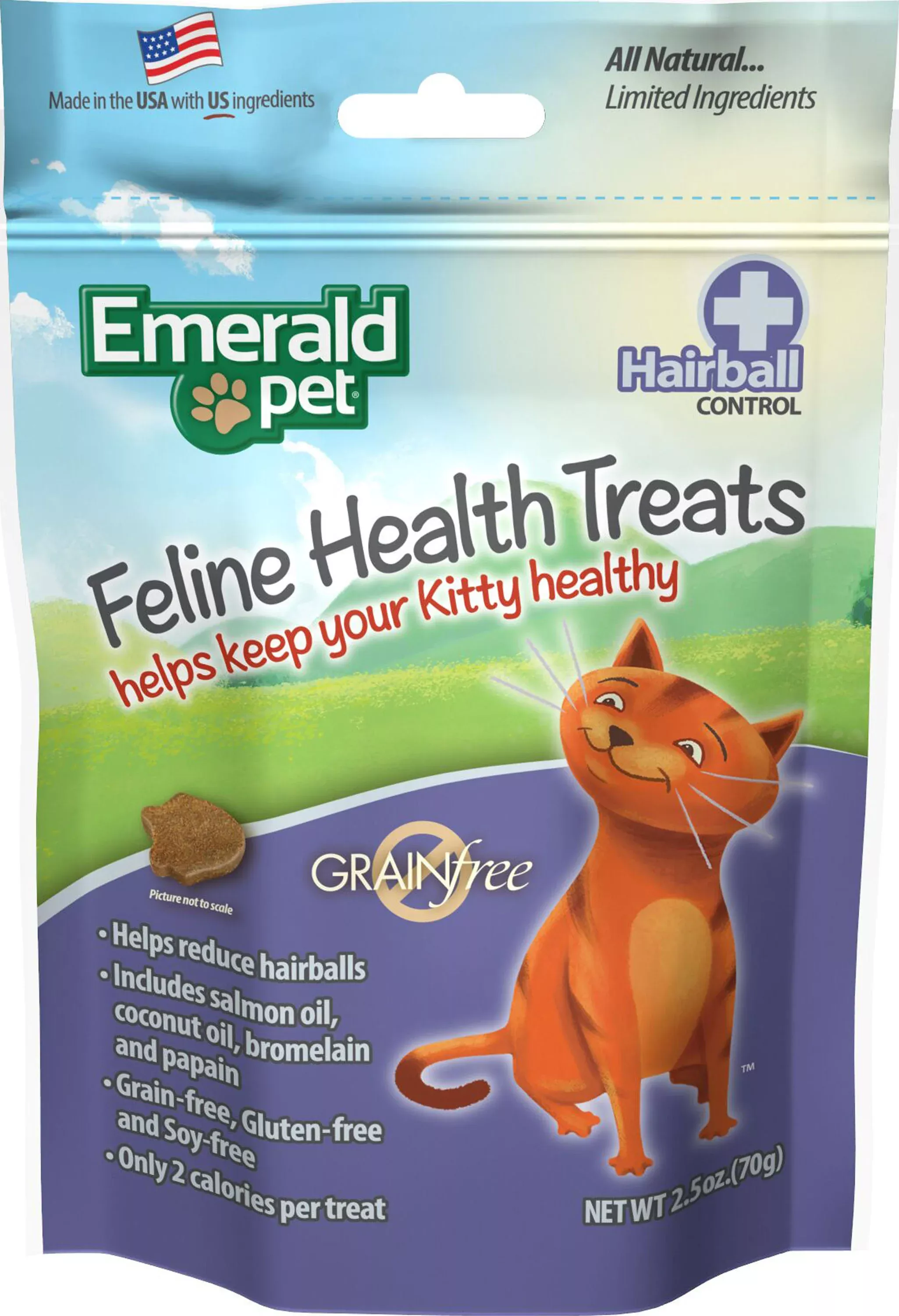 Emerald Pet Feline Health Hairball Control Treats