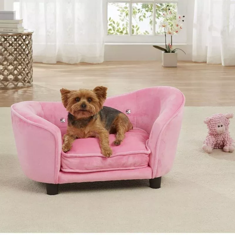 Enchanted Home Pet Light Pink Snuggle Dog Bed