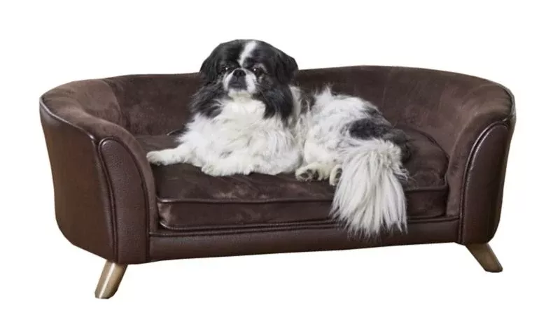 Enchanted Home Pet Paloma Pebble Brown Pet Sofa