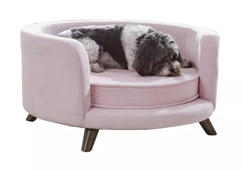 Enchanted Home Pet Rosie Blush Pink Pet Sofa