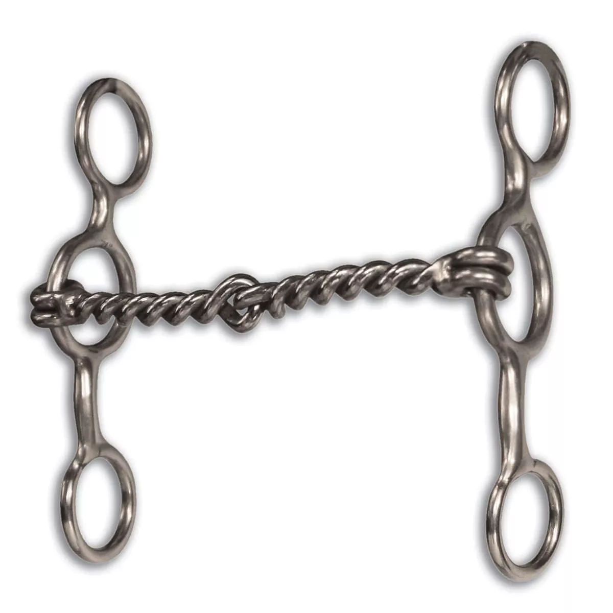 Equisential Performance Short Shank Bit, Twisted Wire Snaffle