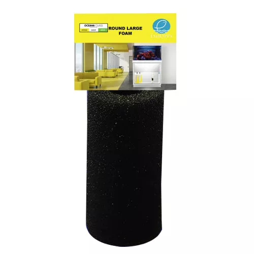 Eshopps, Eshopps Replacement Filter Foam for Filters, Round, Black, 1 Each/Large