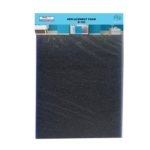 Eshopps, Eshopps Replacement Foam for Refugium Filters, For R-100, Black, 1 Each