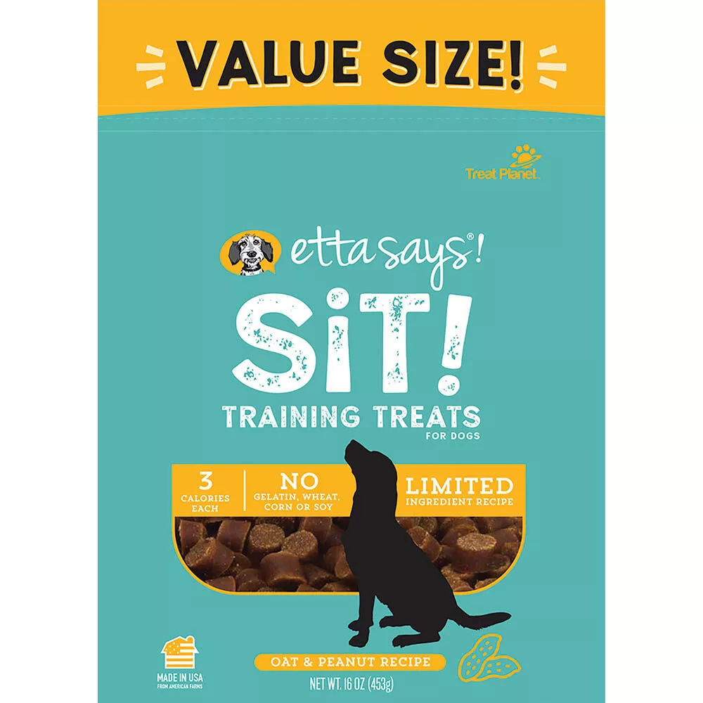 Etta Says!, Sit! Training Treats - Peanut Butter