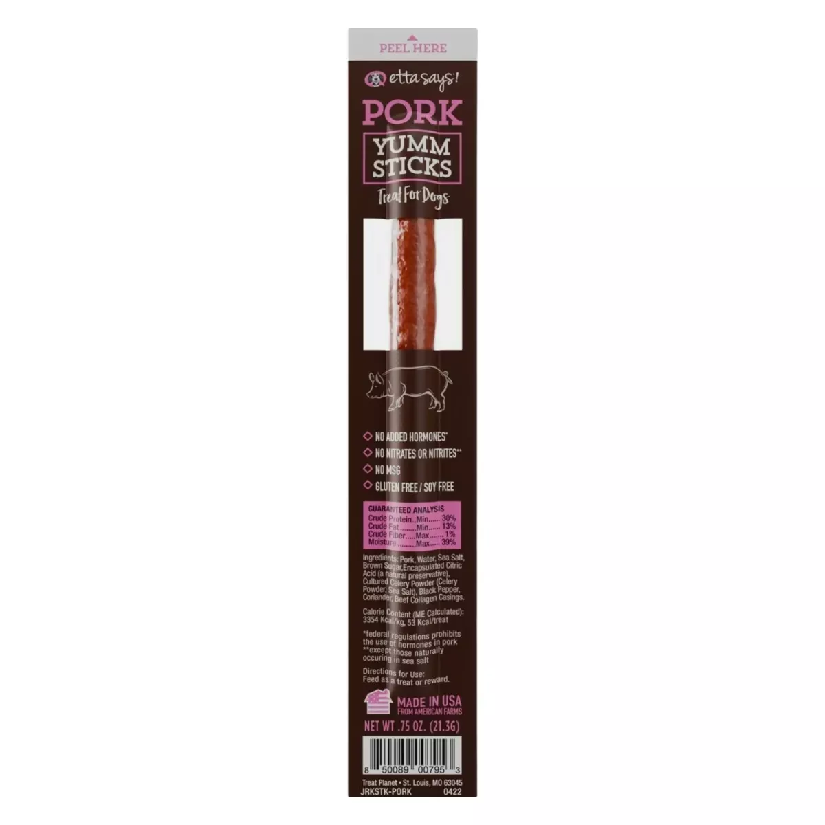Etta Says! Yumm Sticks Treats for Dogs - Pork