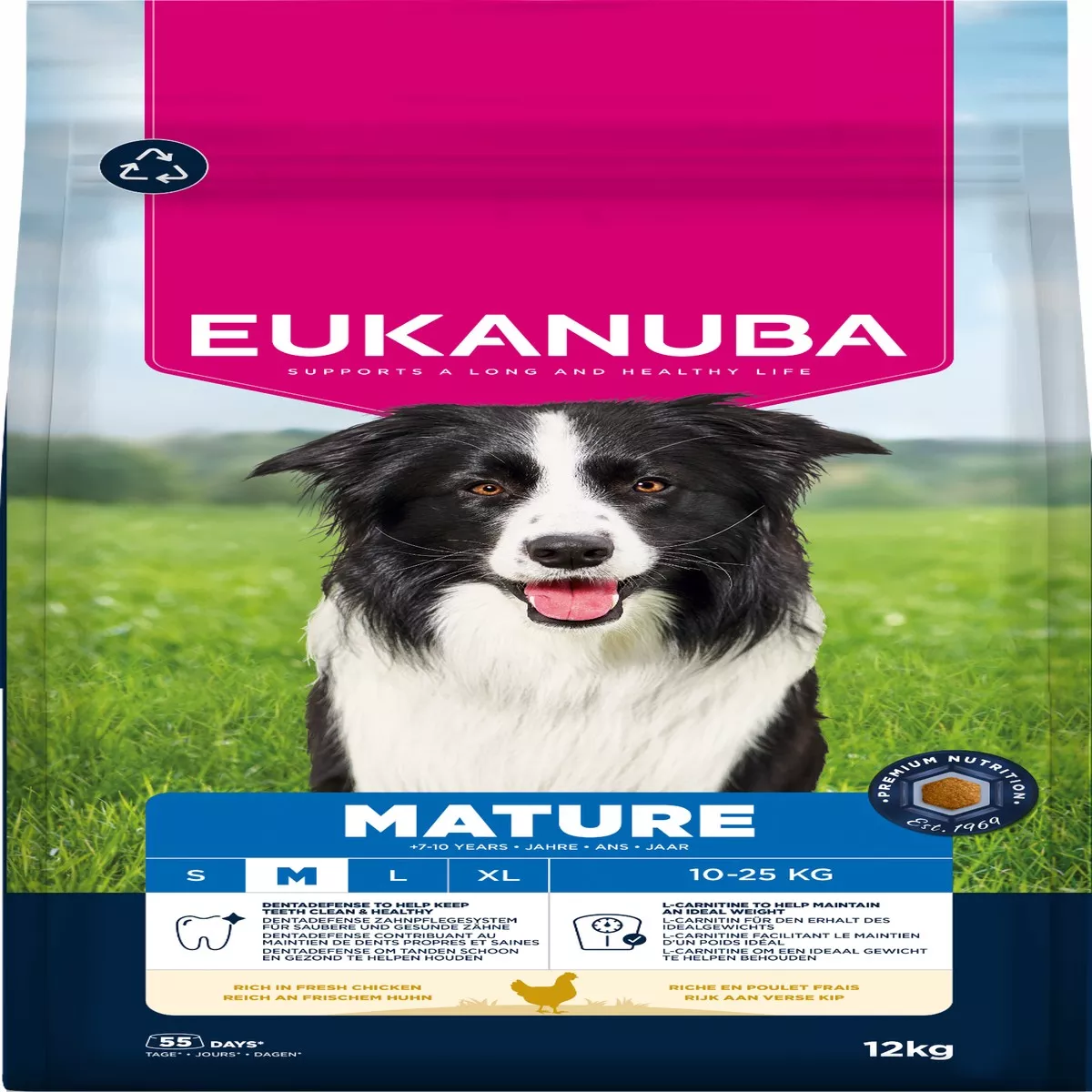 Eukanuba Dog Mature Medium Chicken 12kg